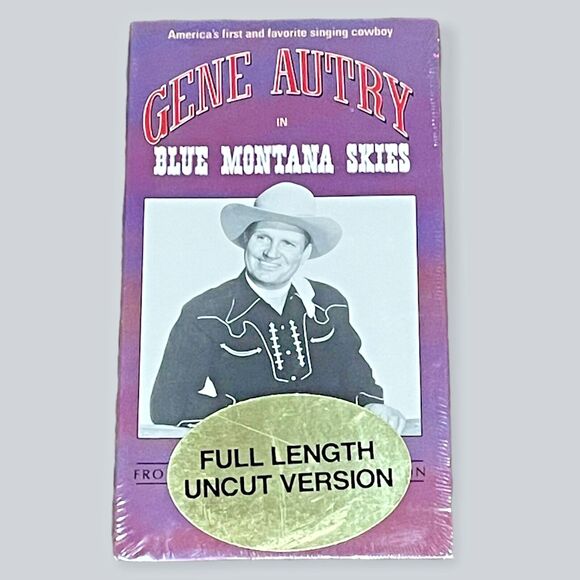 Gene Autry VHS Lot of 4 Western Cowboy Movies Beyond Purple Hills Mule - Picture 3 of 6